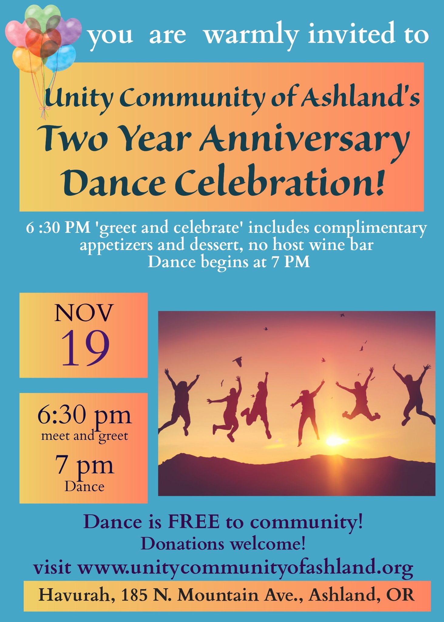 Two-Year Anniversary Flyer